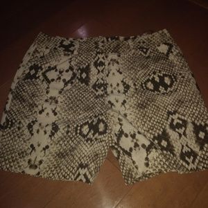 Snakeskin shorts